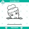 Cinderella monogram SVG cut file featuring a personalized princess design. Free download for crafting projects.