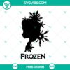 Free Frozen Disney winter SVG cut file with a winter wonderland design. Ideal for crafting and winter-themed projects.
