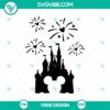 Disney Castle Mickey Mouse SVG Cut File, featuring a free magical design. Perfect for Disney lovers and crafts.