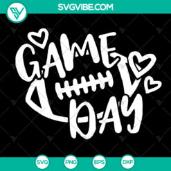 Game Day Football and Cheer Mom Cut Files - Love Football SVG for Cricut and Silhouette