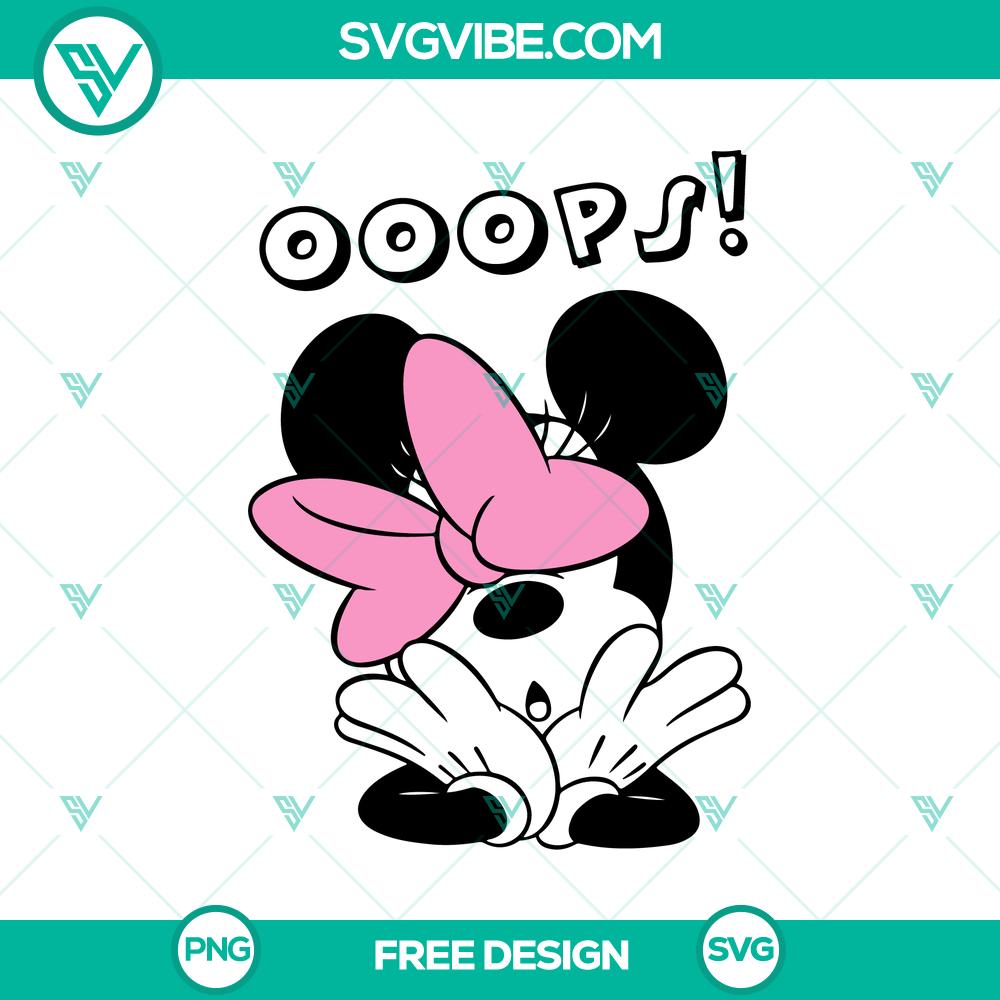 Minnie Mouse With Bow SVG Cut File – Free Classic Disney Design Minnie Mouse with bow SVG cut file, free classic Disney design for crafts and projects.
