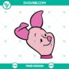 Winnie The Pooh Piglet face SVG cut file with free cute character design. Ideal for crafting projects.
