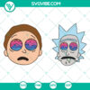 Drugged Rick and Morty SVG design with insane drugs theme, perfect for instant download.