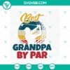 Retro Golf SVG "Best Grandpa By Par" design with golfing clipart and vector images. Perfect for instant download.