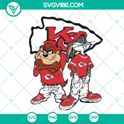 Looney Tunes Hip Hop Kansas City Chief SVG | NFL Football Team Fans Logo Gifts