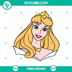 Sleeping Beauty Aurora SVG cut file, free classic fairytale design with intricate details for crafts and projects.