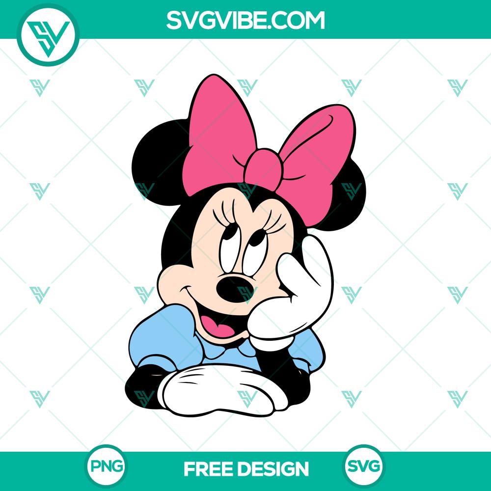 Cute Minnie Mouse SVG Cut File – Free Adorable Character Design Minnie Mouse SVG cut file featuring free adorable character design perfect for crafting and DIY projects.
