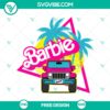 Barbie Jeep SVG cut file with free adventure theme design, perfect for crafting projects.