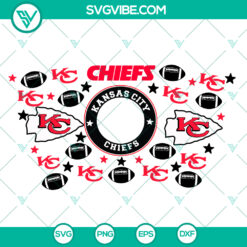 Kansas City Chiefs Starbucks Wrap SVG: Football Sport Design