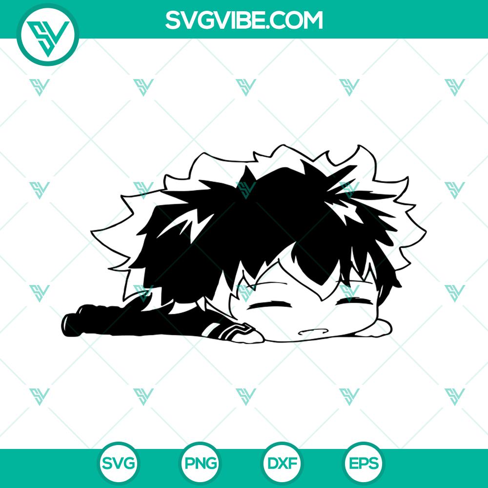 mockup-736735344.jpg Izuku Midoriya anime manga design SVG for Cricut & Silhouette, digital layered image for crafting.