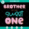 Brother of the Sweet One 1st Birthday SVG & PNG Bundle featuring birthday elements and text, perfect for instant download.