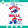 Buffalo Bills and Beer Girl SVG design for NFL football super bowl fans. Instant download for digital products.