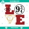 Harry Potter love SVG cut file with spellbinding design, free download.