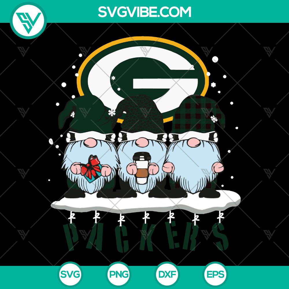 mockup-73810273.jpg Green Bay Packers gnomes SVG bundle featuring NFL team sport logo, plaid design, and Super Bowl elements. Perfect for football fans!