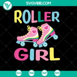 Roller Skates Birthday Svg for Women &ndash; Retro Roller Girl Skating Design
