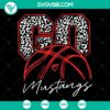 School SVG design with basketball, Mama, and cheerleader team theme. Perfect for Cricut and Cameo. Instant download. Go Mustangs!