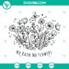 Wildflower SVG Collection with Daisy Floral Bouquet PNG Clipart, perfect for Cricut projects. Summer botanical design, instant download.