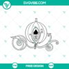 Cinderella Carriage SVG Cut File with a magical pumpkin design. Ideal for craft projects. Download for free.