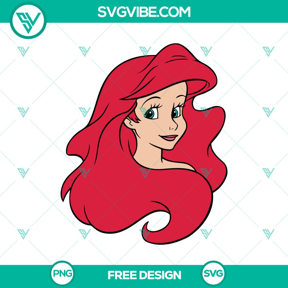Ariel Mermaid SVG Cut File – Free Magical Design for Crafts Ariel Mermaid SVG Cut File for crafts, featuring free magical design, perfect for DIY projects.