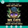 "Comparing loyalty of dogs vs independence of cats in a cool, smoking weed themed pet SVG design, perfect for cannabis enthusiasts."
