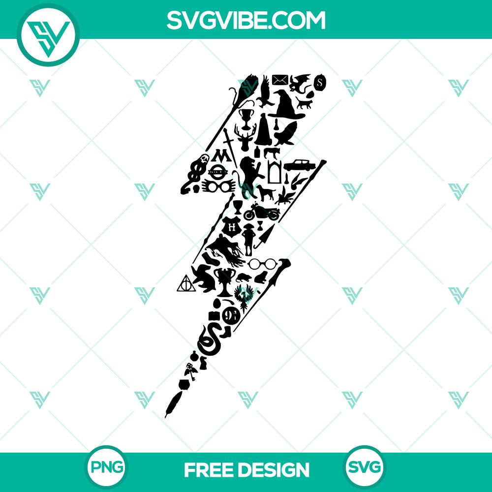 Harry Potter Bolt SVG Cut File – Free Iconic Lightning Design Harry Potter bolt SVG cut file with iconic lightning design, ideal for DIY crafts and fans of the wizarding world.
