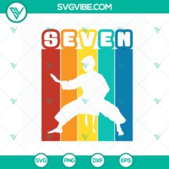 7th Birthday Boy Taekwondo SVG Design - Martial Arts &amp; Karate for Cricut - Instant Download