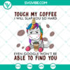 Cute unicorn coffee lover SVG with fun coffee quote cut files for crafting and digital projects. Perfect for coffee enthusiasts!