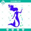 Mermaid digital clipart design with shells, fish, and seaweed - instant download for crafts and projects.