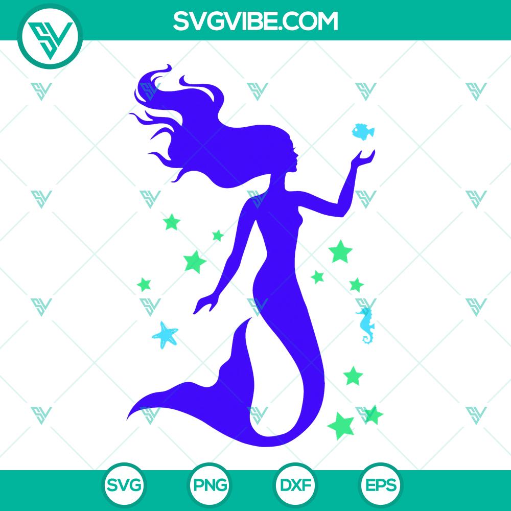 mockup-770465046.jpg Mermaid digital clipart design with shells, fish, and seaweed - instant download for crafts and projects.