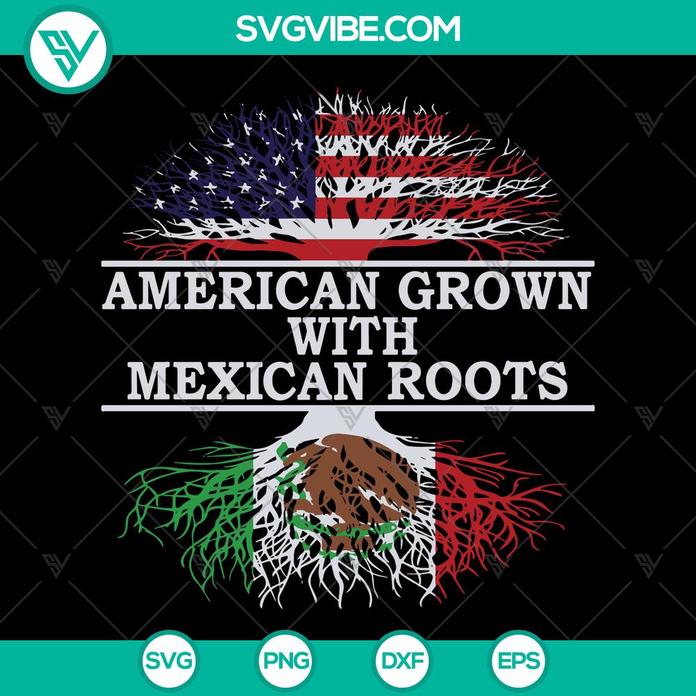 mockup-772622817.jpg American-Mexican Independence Day SVG design with "Happy 4th of July" text for shirts and gifts. Instant download for celebrations.