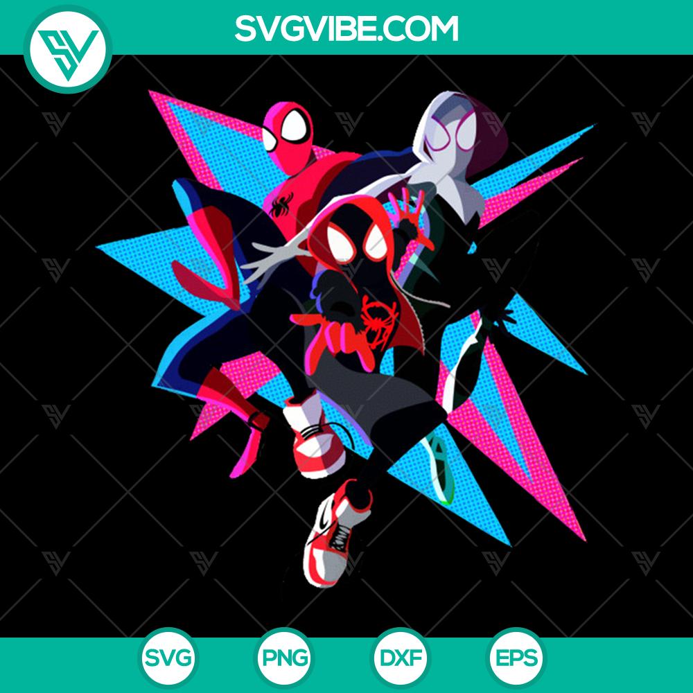 mockup-780931624.jpg Spider Man SVG design inspired by Into The Spider-Verse movie, minimalist style, available as instant download.