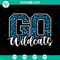 Wildcats Leopard Football Mama SVG for Cricut &amp; Cameo - Instant Download