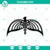 Raven tiara diadem SVG for School of Magic, digital cut file design for instant download.