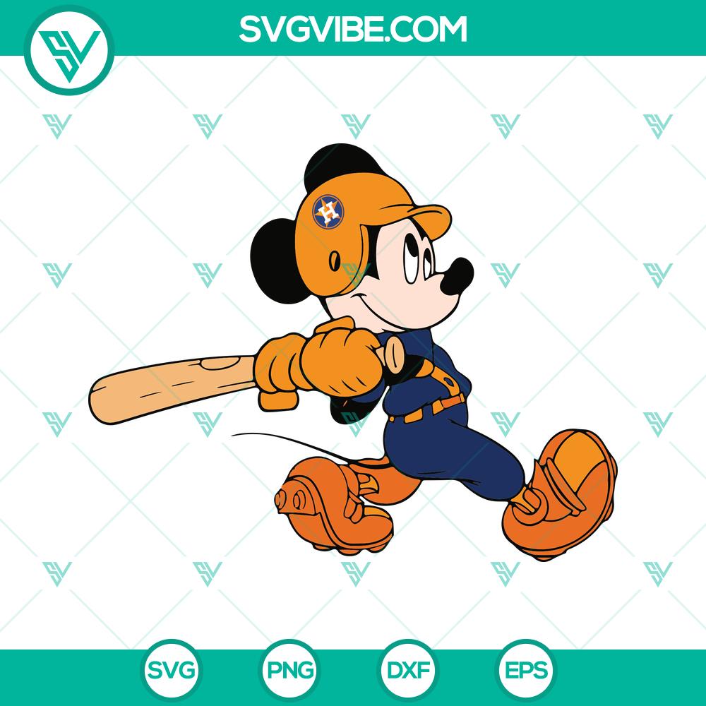 mockup-785709929.jpg Houston Astros Mickey Baseball SVG design featuring a baseball-themed Mickey Mouse, perfect for fans. Instant download.