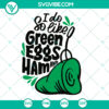 Green Eggs and Ham cartoon food SVG - ideal birthday gift idea - cut files for Cricut - instant download.