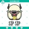 Appa Sip Sip Avatar The Last Airbender SVG File for Cricut and Silhouette. Download high-quality SVG design instantly.