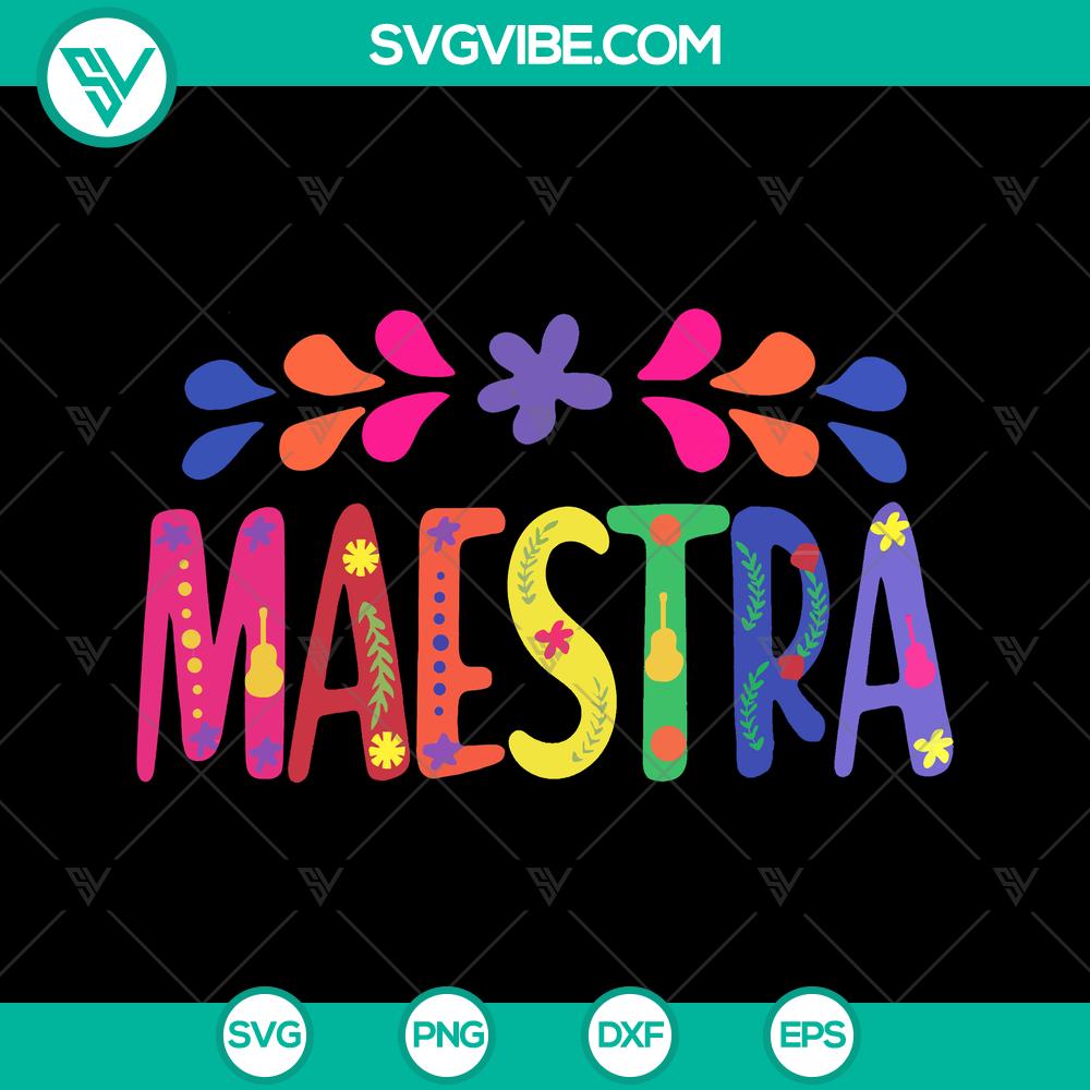 mockup-802878132.jpg Maestra Ms. Rojas Custom Name School SVG featuring Back to School & St Day of School designs for Spanish Teacher Life. Cricut SVG Download.