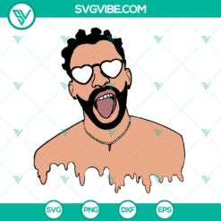 Bad Bunny Face SVG: Funny Rapper with Cute Sunglasses - Cut Files and Clipart