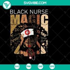 Black Nurse Magic PNG: Black Pride Melanin African - Instant Download