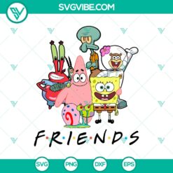 SpongeBob &amp; Friends Cartoon SVG DXF EPS PNG Cut Files