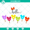Mickey Mouse ice cream cone head SVG and PNG cut file for summer theme, instant download.