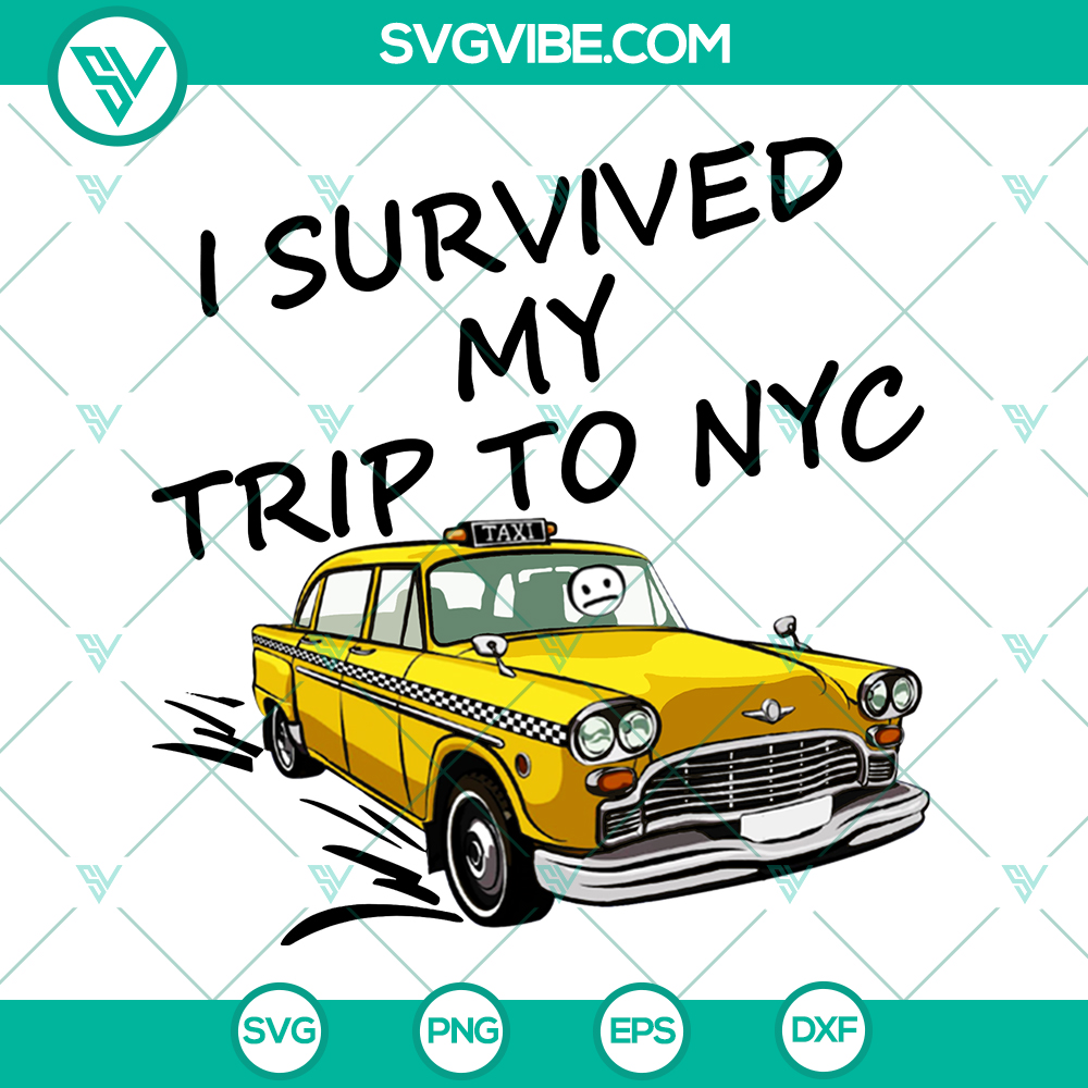 Spider Man SVG – I Survived My Trip To NYC – Instant Download Spider Man SVG design "I Survived My Trip To NYC" - Instant Download, ideal for creating digital art, stickers, and crafts.