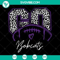 Bobcats Football Mama SVG - Cheerleader Iron On Design