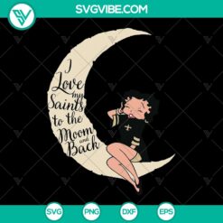I Love New Orleans Saints SVG - Super Bowl Football Team Design