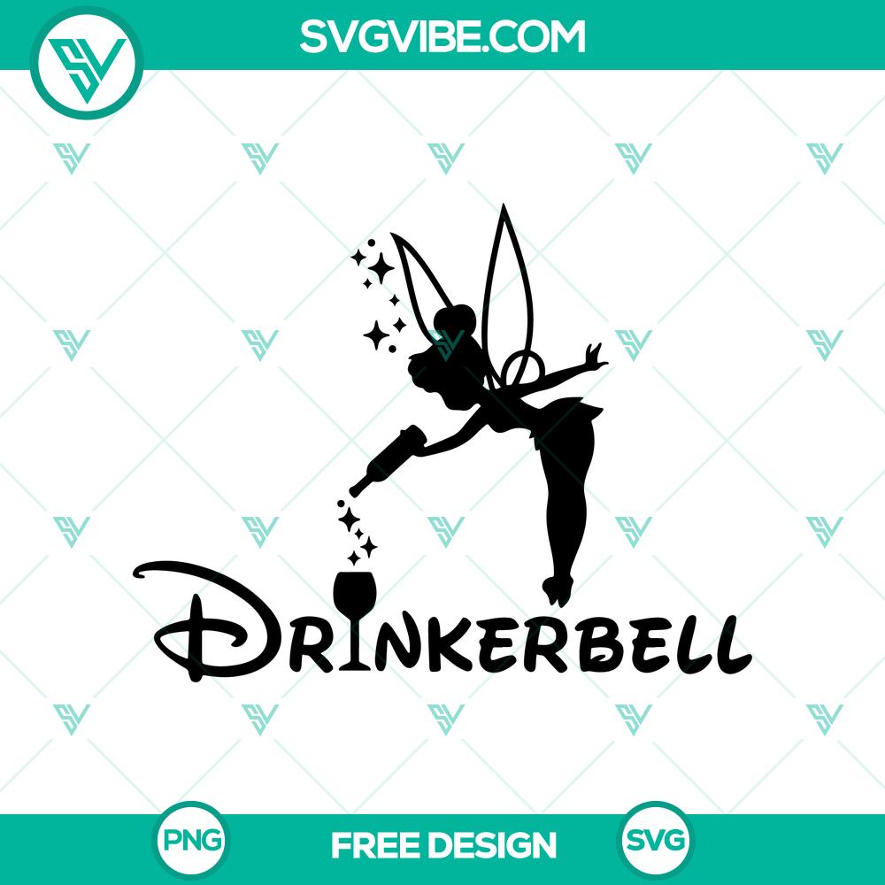 Drinkerbell SVG Cut File – Free Fun Party-Themed Fairy Design Drinkerbell SVG cut file for free - festive party-themed fairy design perfect for crafting and DIY projects.