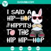 Easter Bunny Hip Hop SVG Cut Files for Instant Download - Festive and fun Easter design for crafting projects.
