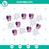 4th of July SVG design featuring flip flops, fireworks, freedom, and Starbucks cup, perfect for Independence Day celebration.