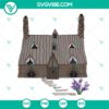 Shell Cottage SVG with Sea Lavender Clipart, Family Home Cut File in Rustic Line Art Style, Printable Drawing Vector for crafts.