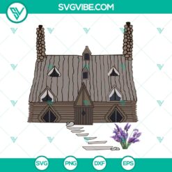 Shell Cottage SVG | Family Home Cut File | Sea Lavender Clipart Vector | Rustic House Line Art Printable Drawing