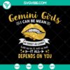Gemini Girl Birthday SVG: Melanin Black Queen gift design for instant download. Perfect SVG for celebrating a Gemini woman's birthday.